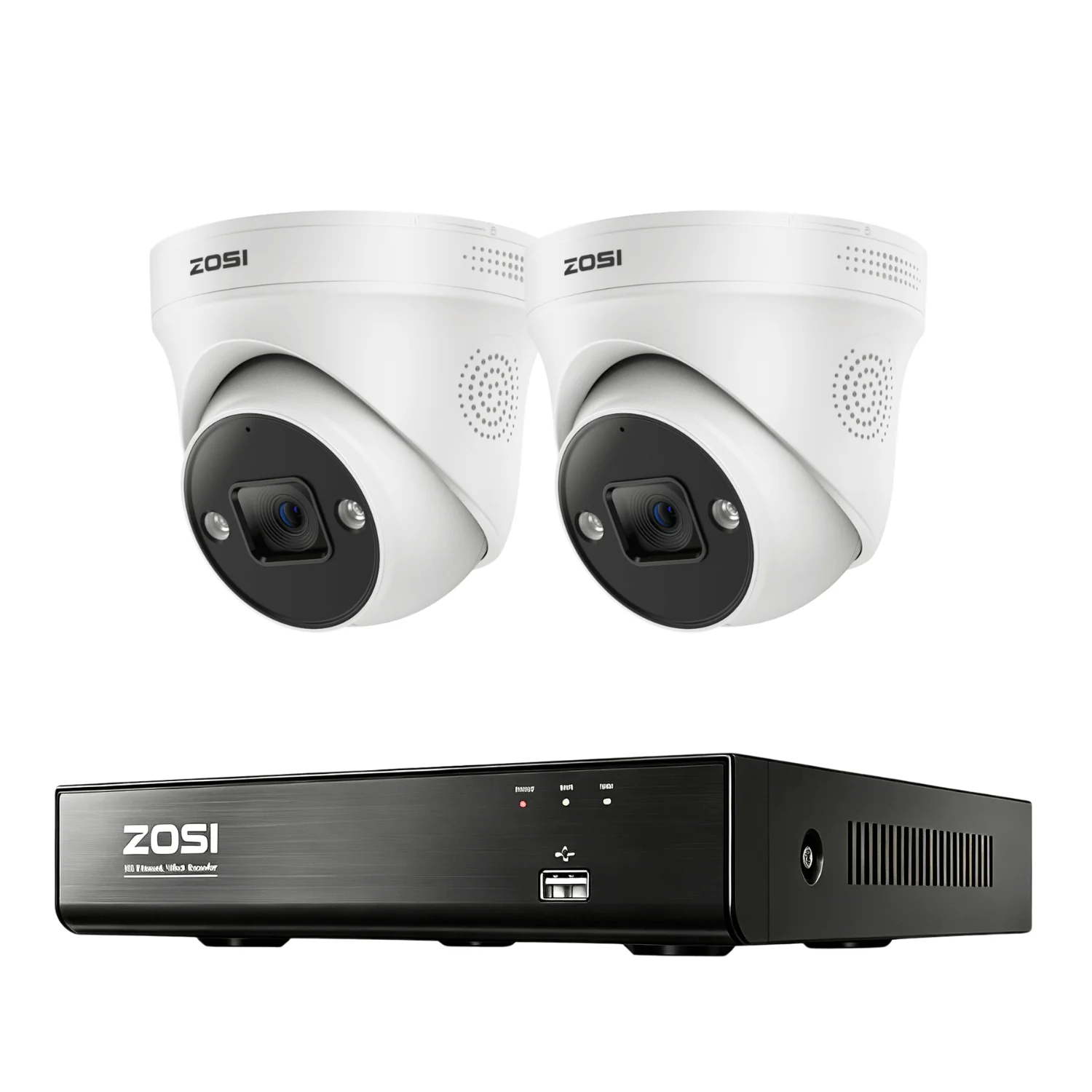 C225 4K PoE Security Camera System + 4K 8CH PoE NVR with 2TB HDD, 2 / NO HDD
